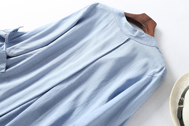 Women's Cotton and Linen Long Shirt