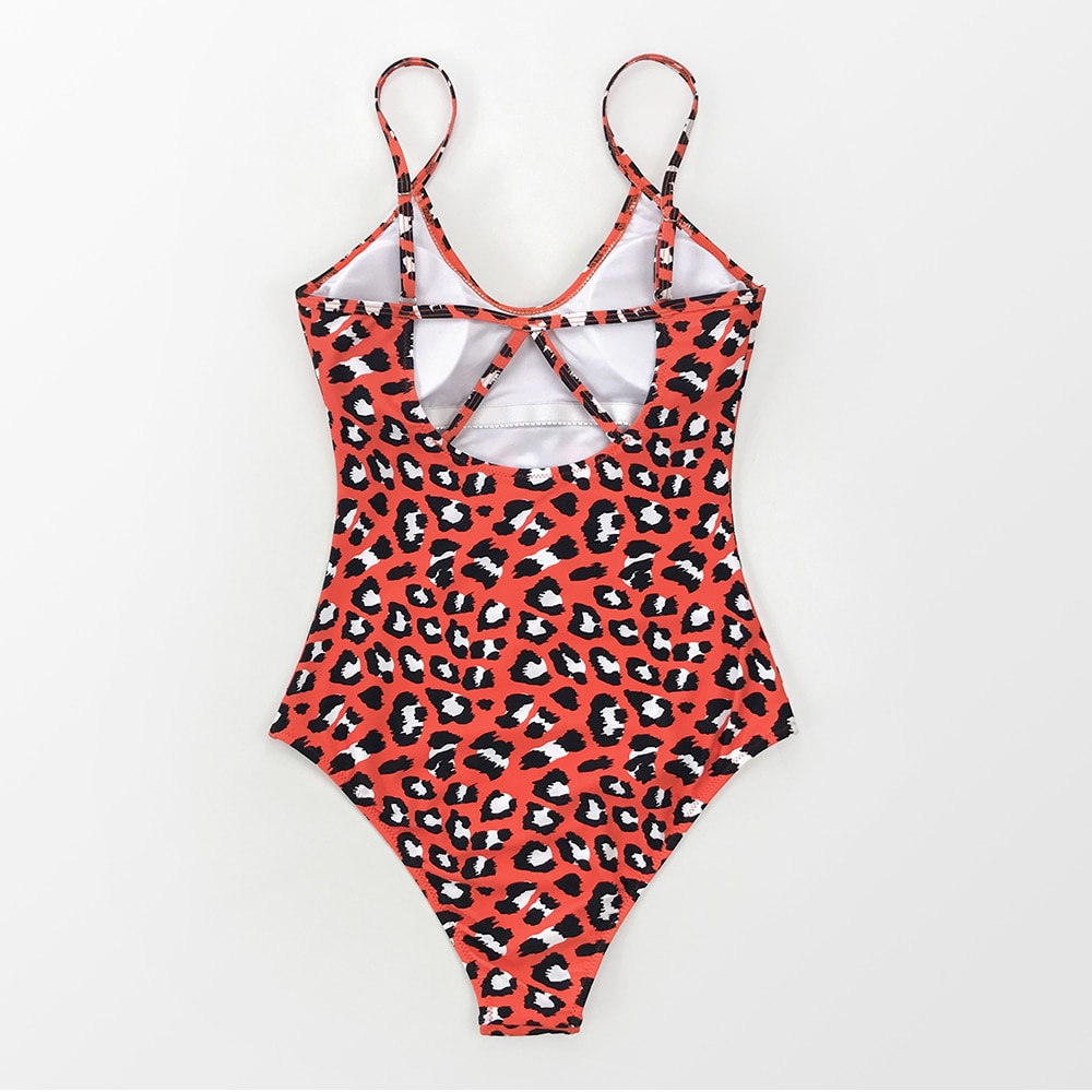 Women's One-Piece Suit in Leopared Print