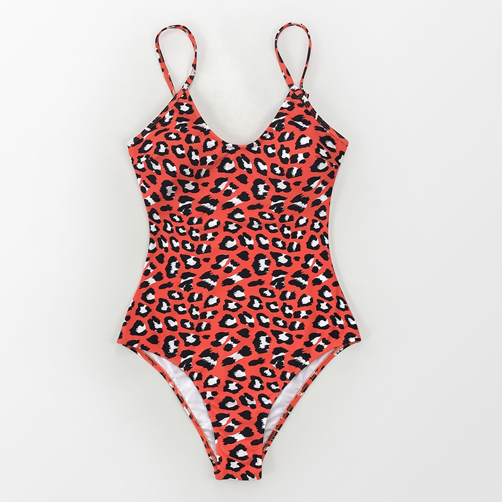 Women's One-Piece Suit in Leopared Print