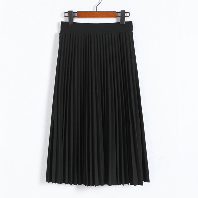 Women's High Waist Pleated Skirt