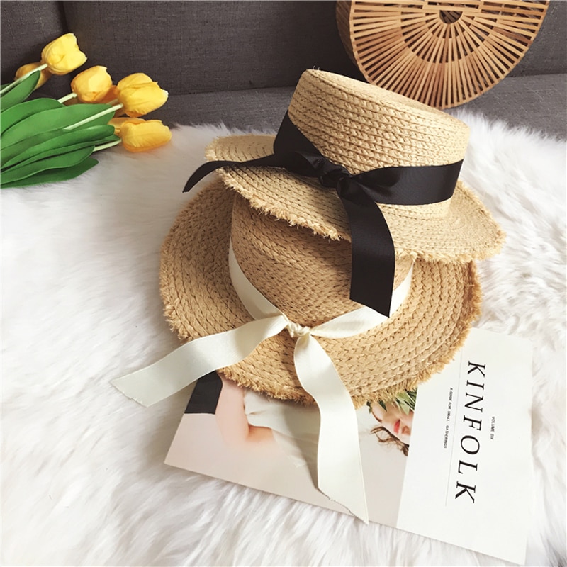 Handmade Women's Sun Hat with Ribbon